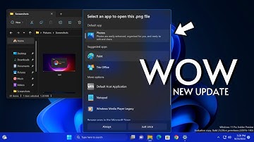 Windows 11 2022 Update (Build 25206) — Dynamic Refresh Rate (DRR), Improved Open with!