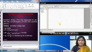 Active LPF design using NI Multisim  software
