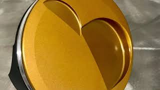 Piston Top Gold  Thermal Barrier Coating
