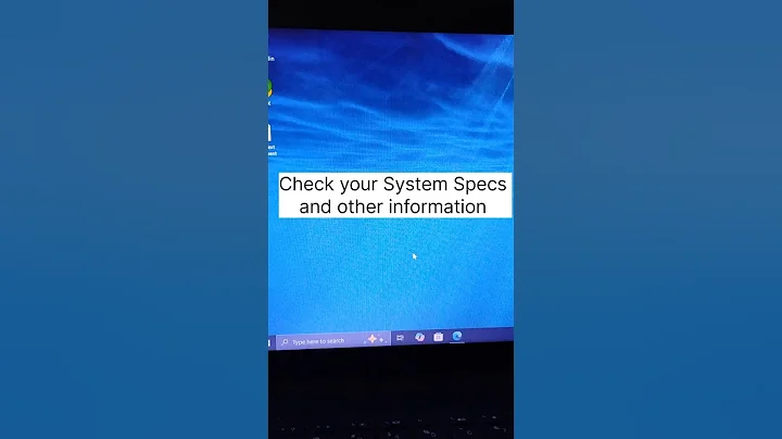 How To Find Your Computer Model number and Specs #shorts #ytshorts