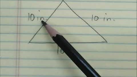 Geometry - 4.2 - Classifying Triangles