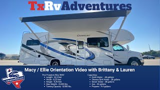 "Macy & Ellie" TxRvAdventures Houston Luxury RV Rentals, Thor 31WV Orientation