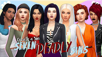 SEVEN DEADLY SINS | The Sims 4 | Create a Sim + cc list & sim download