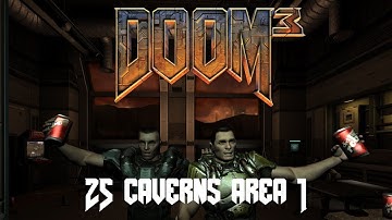 Doom 3 BFG 100% HD Walkthrough 25 Caverns: Area 1 Excavation Transfer
