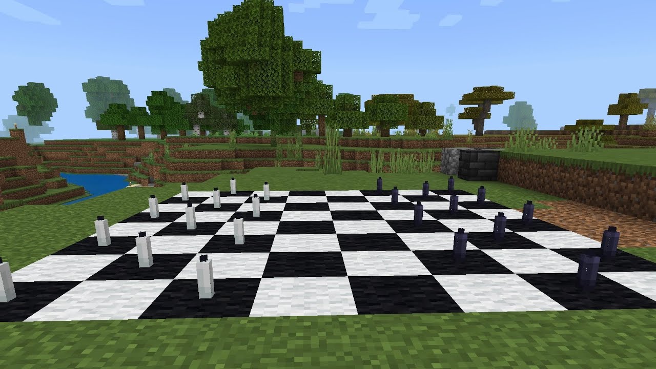 Minecraft Checkers Build How to make a checker bored in Minecraft survival - YouTube