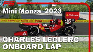 F1 2023 Formula Student Charles Leclerc Onboard lap | mini Monza | Assetto Corsa mods