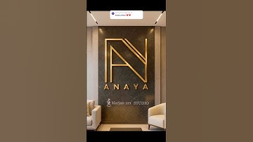 ANAYA turned into a logo✨Want yours too? Drop your name below👇🏻🥰