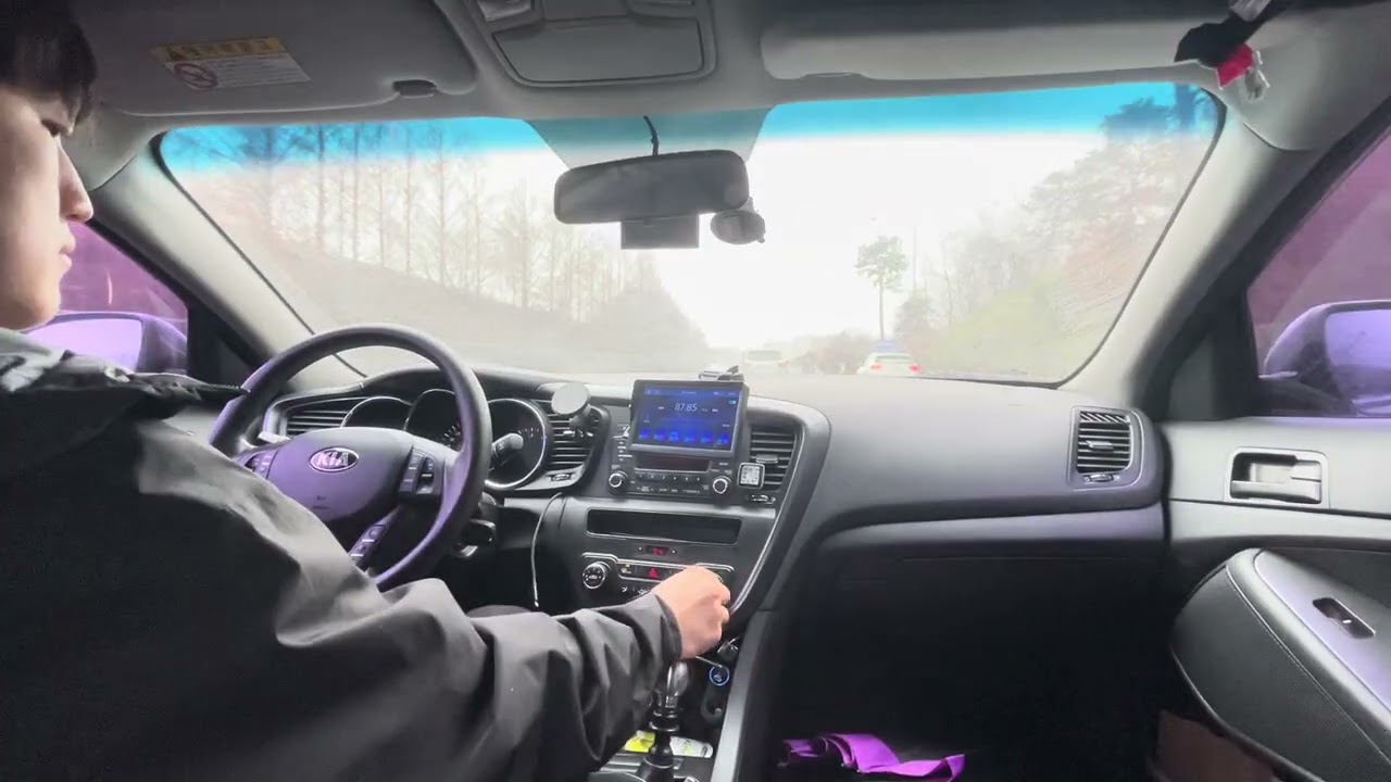 수동차 운전 ASMR(우중)