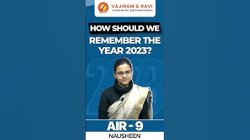 NAUSHEEN AIR 9 CSE 2023 | How should we remember the year 2023?