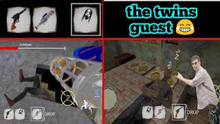 Trolling granny,grandpa,bob and buck whit funny moments 😂😆😆/twins family new horror game