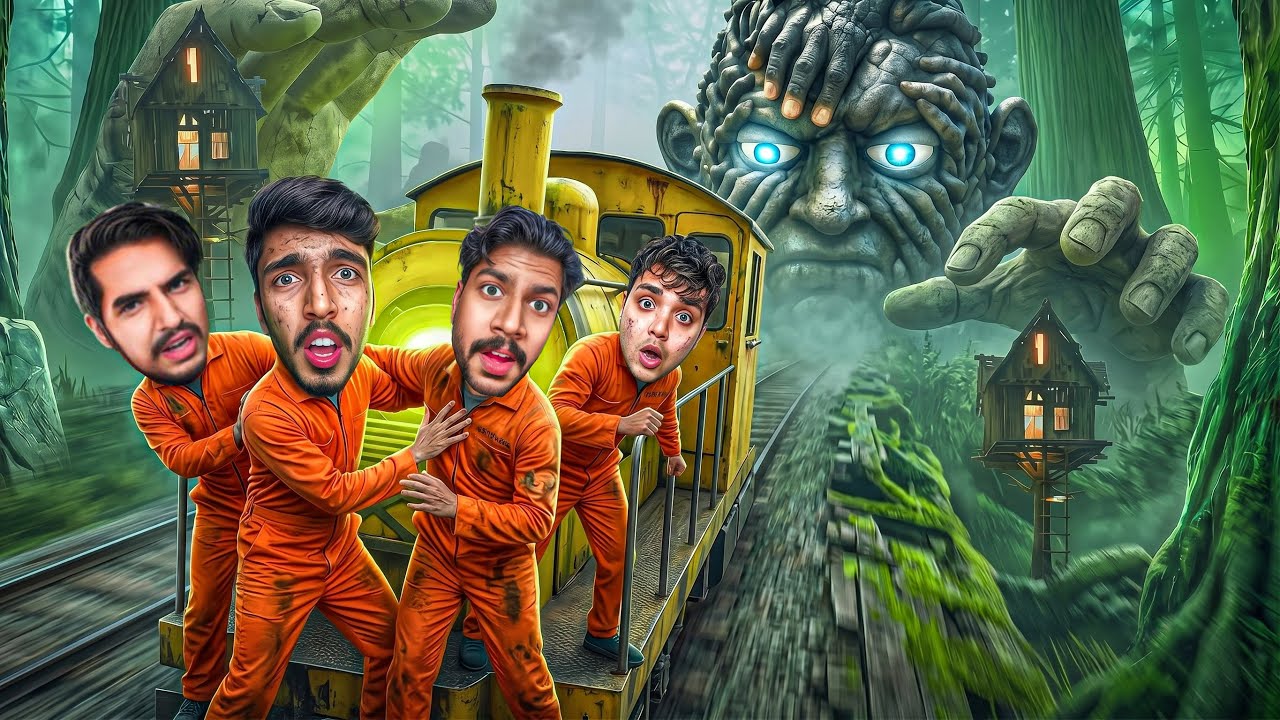 We FINALLY ESCAPED the Scary Forest by TRAIN! 😱