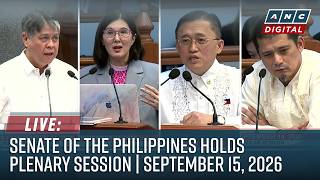 LIVE: Senate of the Philippines holds plenary session | ABS-CBN News (September 15, 2026)
