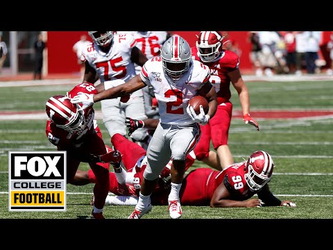 Ohio State RB J.K. Dobbins highlights & postgame interview vs. Indiana | FOX COLLEGE FOOTBALL