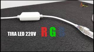 Unboxing Tira LED RGB 220v no necesita transformador 