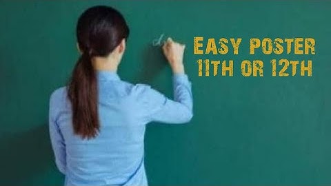 English poster say no to drugs 11th or 12th