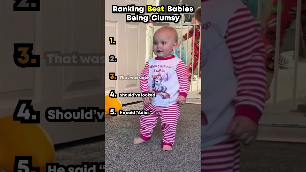 Рейтинг самых неуклюжих малышей 