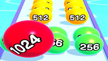 Ball Run 2048 ! All Levels Gameplay (2529-2550) android, ios