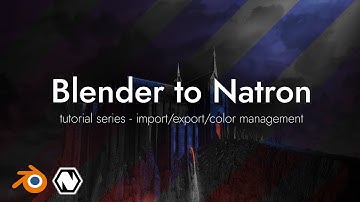 Blender To Natron | Export, Import, Color Management | 3D Tutorial