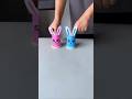 How to make a Cute Crawling Paper Cup Rabbit, Cute Rabbit Toy DIY #paper #diy #shorts