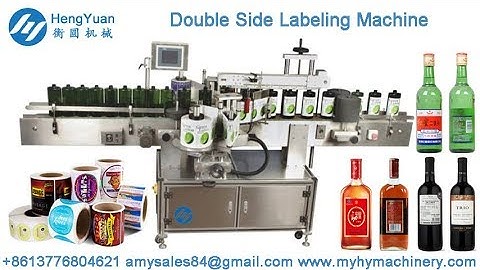Automatic Double Sided Labeling Machinery for Flat Bottle Labeler Vertical Label Applicator
