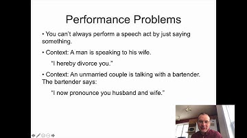 Ling 201 - Intro Linguistics - Pragmatics 1b