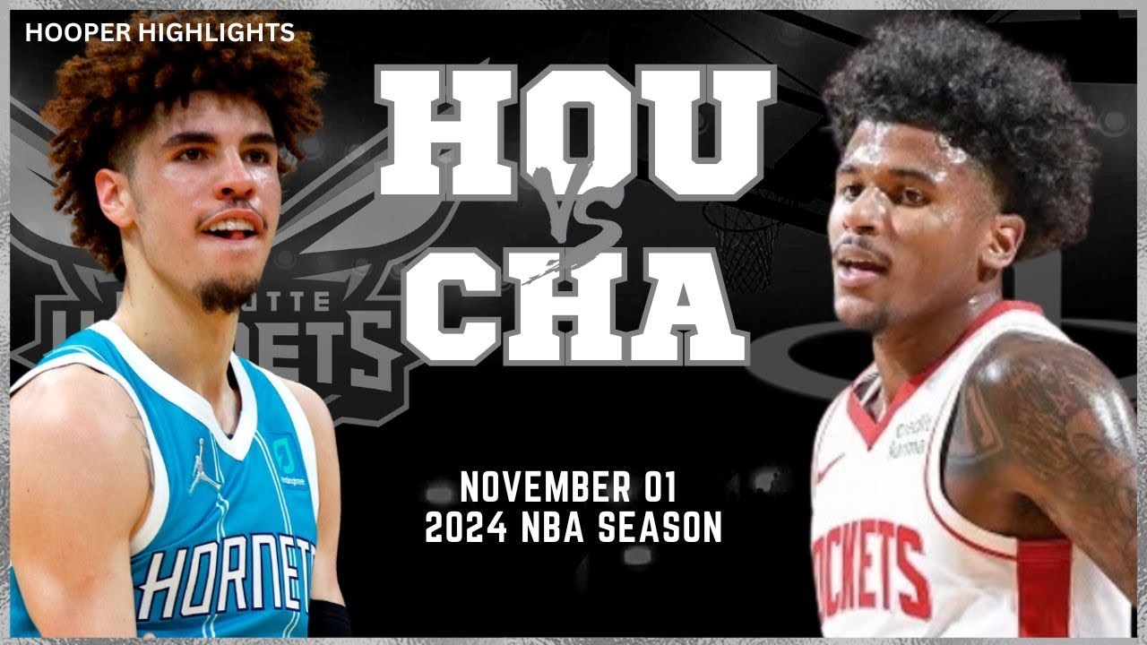 Charlotte Hornets vs Houston Rockets Full Game Highlights | Nov 1 | 2024 NBA Season