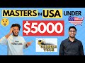 How To Do Masters In USA under $5000 - Ft. Apurv | How To Get Funding For Education in America