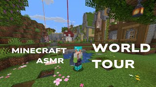 minecraft asmr - cozy world tour (clicky whispers, gum chewing)