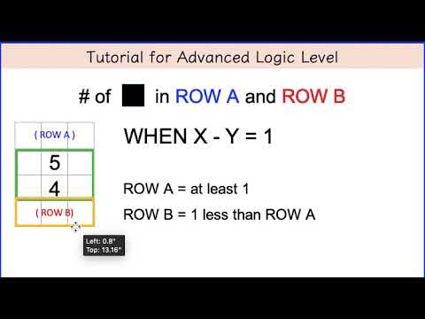 Conceptis fill a pix advanced logic tutorial #1. How to solve all levels.