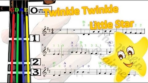 Twinkle Twinkle Little Star Violin Tutorial | Children Songs | 小提琴入門班 | 小星星 | 兒歌 [Level 1]