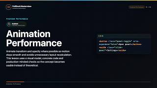 Animation Performance Explained | FullStack Masterclass Frontend Performance Course