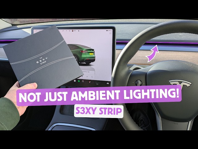 Installing a S3XY STRIP into my legacy Tesla Model Y - YouTube