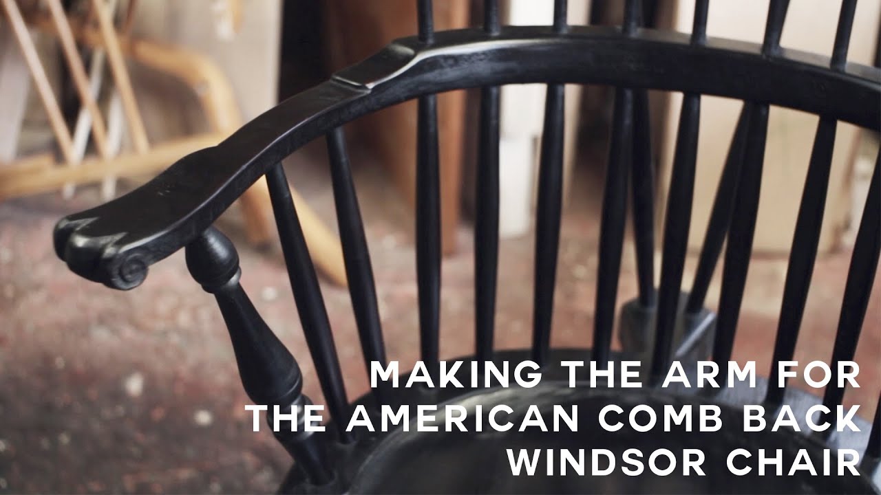 Another method for making the arm of the American comb back Windsor Chair.