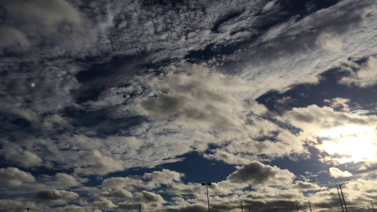Interesting Clouds on a Windy Day - YouTube