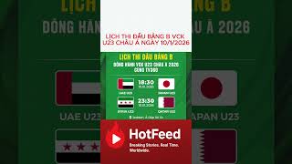 Lch Thi u Bng B Vck U23 Chu  Ngy 1012026 lichthidaubongda u23chaua tinbongda