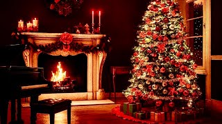 Christmas Fireplace - Relaxing Christmas Piano