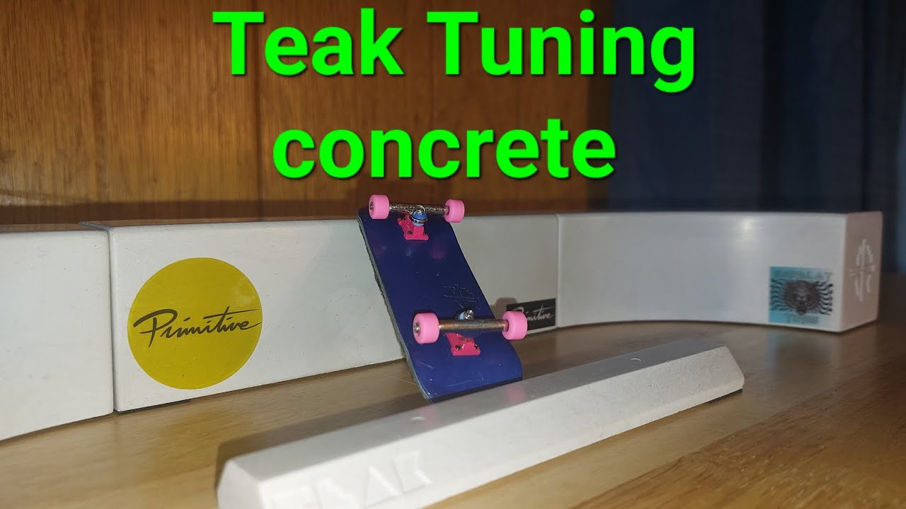 Review Teak Tuning concrete obstacles / Fingerboard obstacles! YouTube