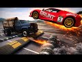 99% FAIL 😱 | CAR JUMP OVER TRUCK 💥 BeamNG Drive