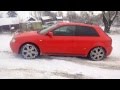 Audi S3 8L Test quattro (test haldex),  haldex on snow, тест муфты haldex,