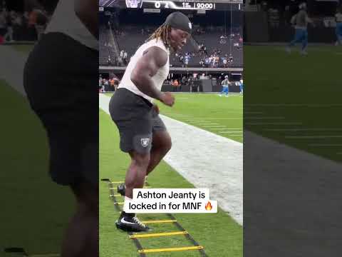 Ashton Jeanty before his MNF debut 🔥