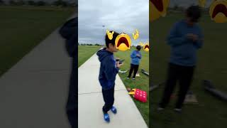 F-16 swoops down too hard! | RC F-16 Falcon 3CH Pusher | #rcplane #funny #fails #fyp #aviation