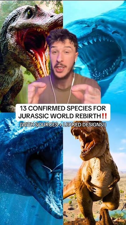 ALL 13 CONFIRMED SPECIES IN JURASSIC WORLD REBIRTH! #jurassicworldrebirth