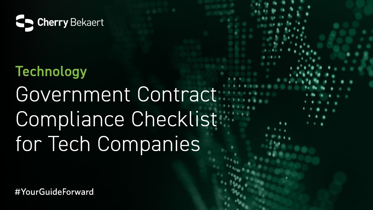 Government Contract Compliance Checklist for Tech Companies