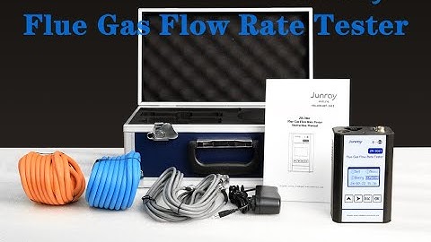 ZR-3061 Flue Gas Flow Rate Tester Operation video