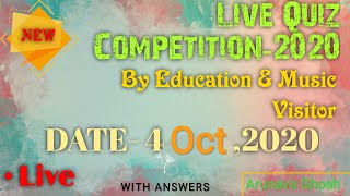 Live Quiz Competition-2020 | 60 Questions & Answers | By Education Music Visitor | Arunava Ghosh screenshot 3