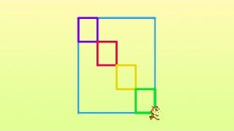 Construction avec des rectangles avec Scratch