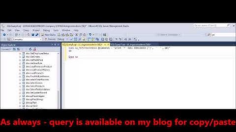 MSSQL  - Rebuild all indexes in seconds