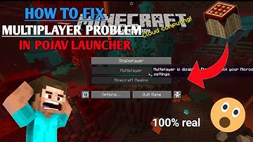 "MULTIPLAYER is disable" problem fix in pojav launcher 🤯 || New trick@spideygaming11