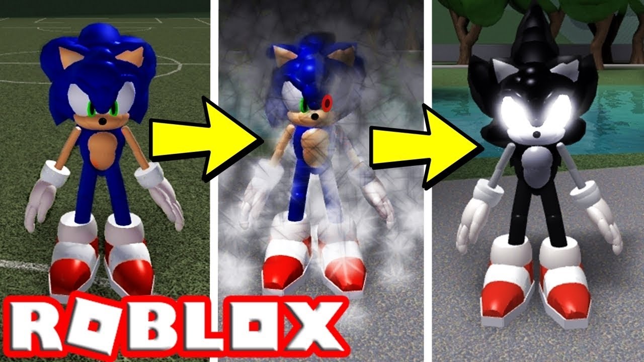 SONIC SE TRANSFORMA EM SONIC DARK no ROBLOX !! (Dark Sonic Transformation)  