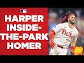 Bryce Harper FLIES around the bases for an inside-the-park home run!